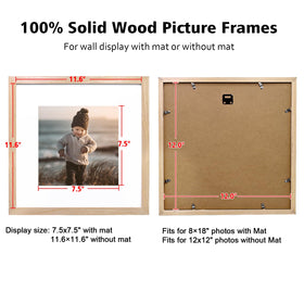 KINLINK four-pack natural wood frames, gift-ready for occasions