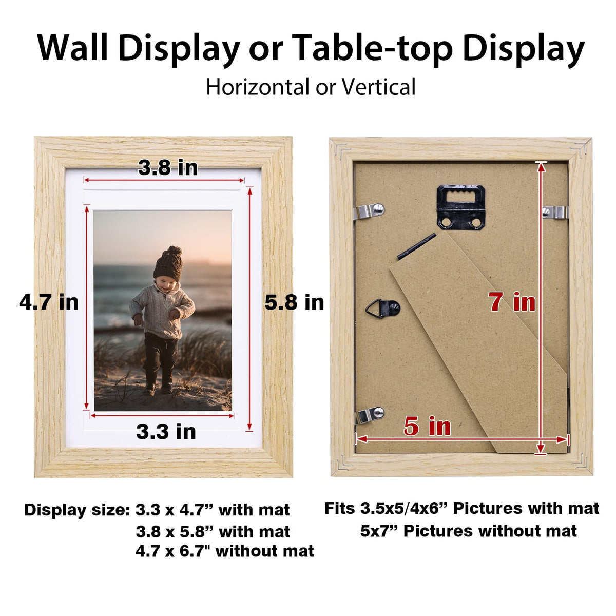Kinlink included hardware supports easy wall or shelf installation.