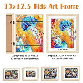 Versatile Kinlink art display suitable for drawings, photos, and keepsakes