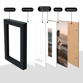 KINLINK wood frame on tabletop display for desk or shelf.
