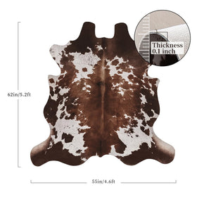 KINOGIC faux cowhide rug cow print suits living room decor beautifully.