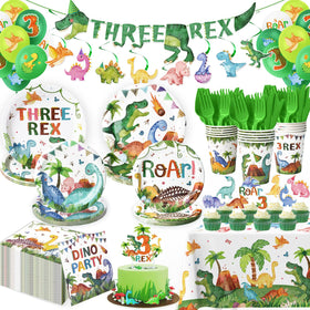 Kinovo 3-Rex kit content display showing complete supplies for 24 guests.