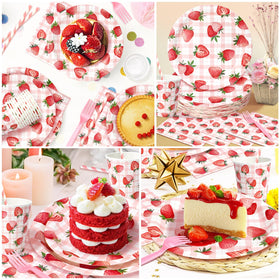 Kinovo pink plastic forks for convenient, mess-free bites