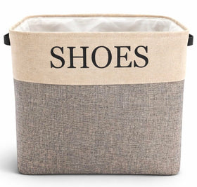 KINTNER DESIGNS shoe storage bin in hallway holds 12+ pairs for easy access.