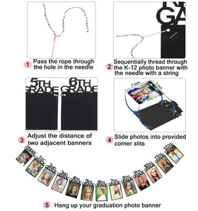 Kinylakor K-12 photo banner decor for graduation party