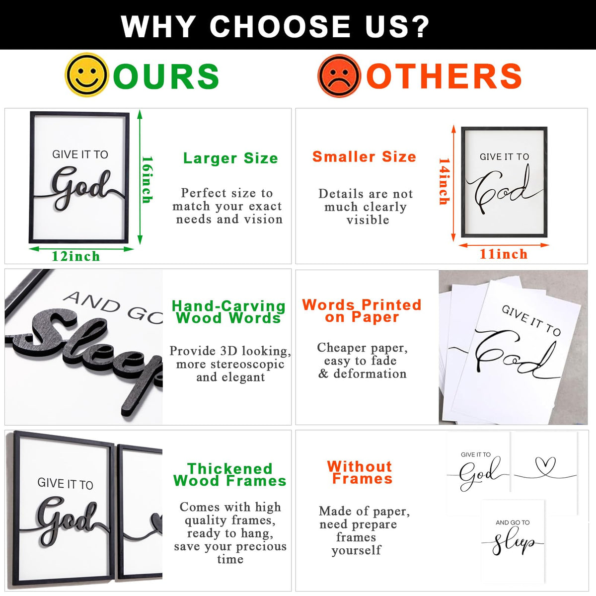 KIOSSUT above-bed sign bundle provides a timeless focal point.