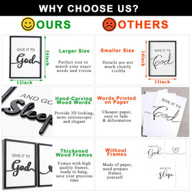 KIOSSUT above-bed sign bundle provides a timeless focal point.