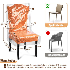 KIPHCA waterproof clear chair protector for clean, protected seating