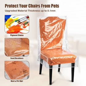 KIPHCA soft PVC chair cover provides comfortable feel without slipping.