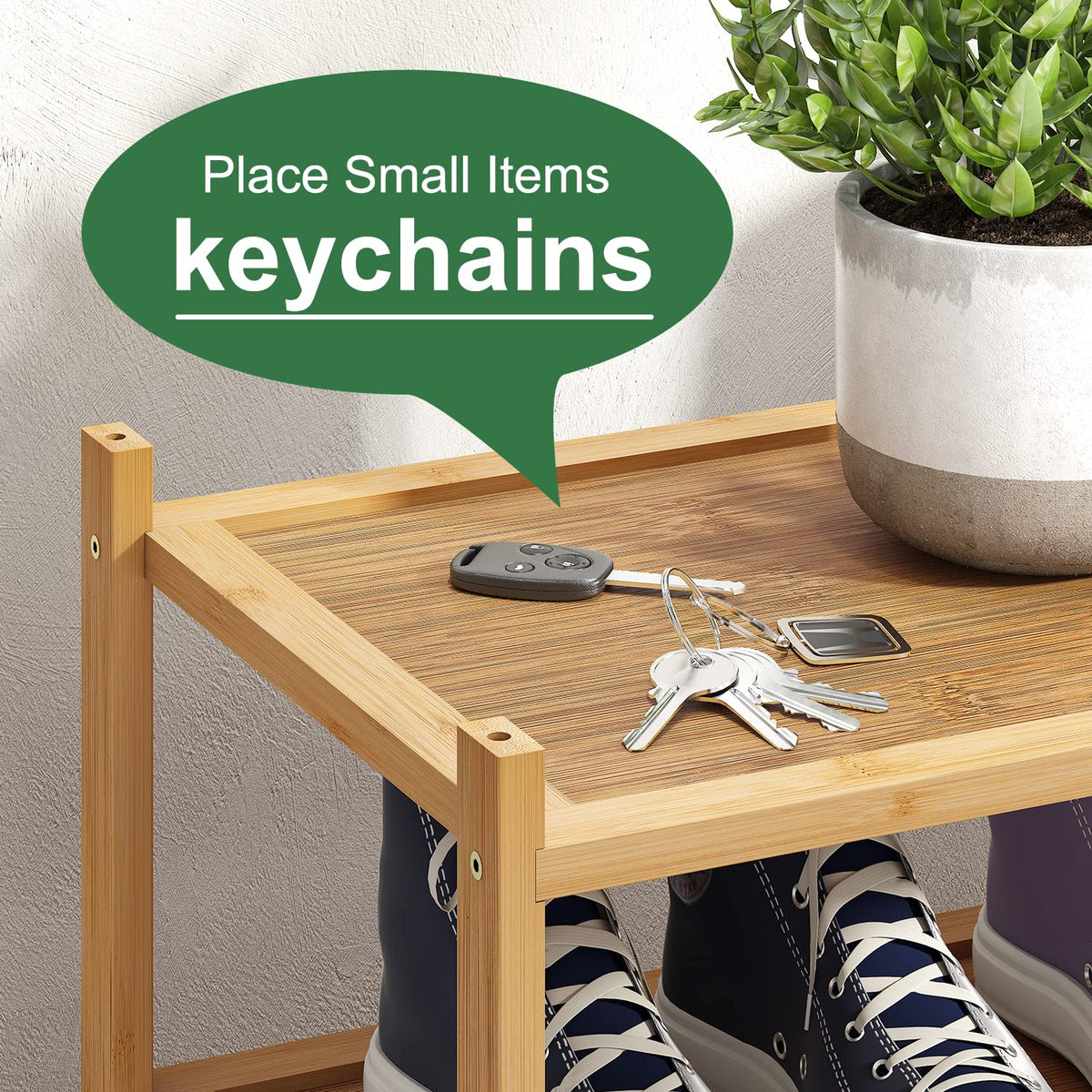 Kiplant stackable rack demonstrates adjustable height from 3 to 6 layers.