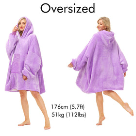 Kipswiza hoodie with hood up shows plush sherpa fleece warmth during chilly evenings