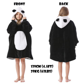 Kipswiza Panda Blanket Hoodie hood with ears for cute comfort