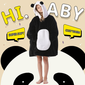 Kipswiza Panda Blanket Hoodie size guide reference