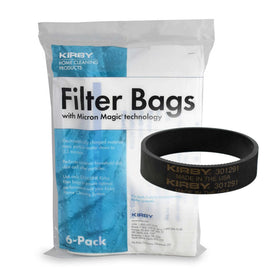 Kirby Allergen Reduction HEPA bags in a 6-pack for enhanced filtration during cleaning.