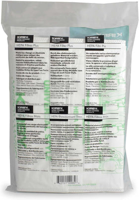 Kirby Micron Magic HEPA bags 6-pack packaging shows OEM quality.