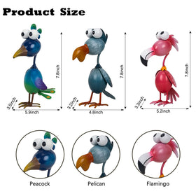 Kircust peacock statue for yard displays, brightens paths with elegant color