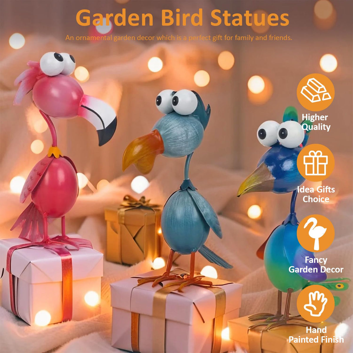 Kircust yard bird art collection elevates curb appeal and whimsy