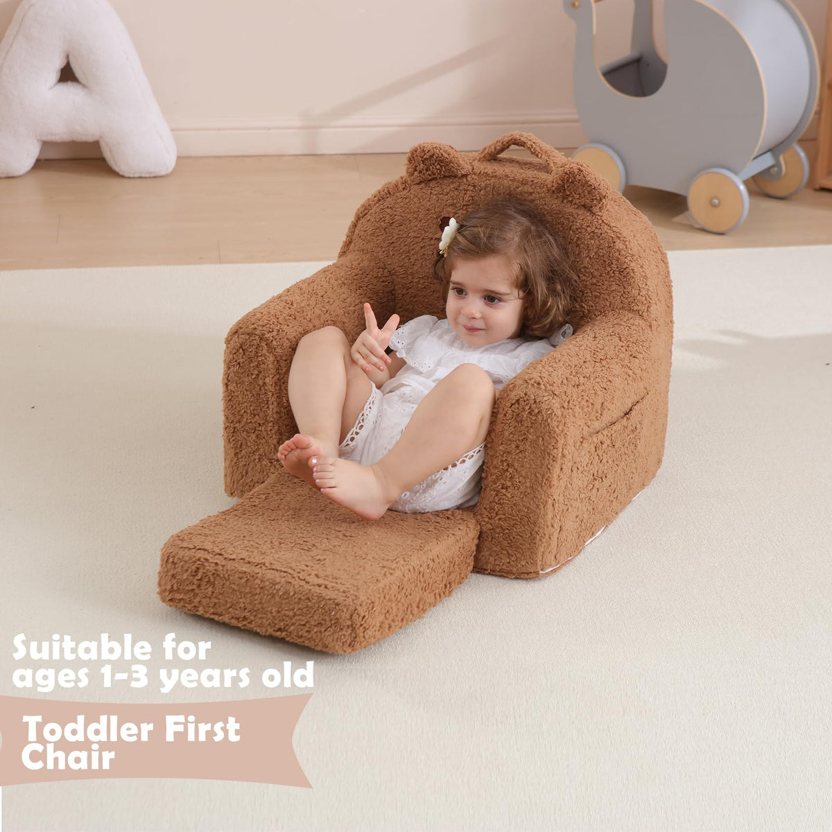 Kisdsa removable-washable-cover keeps the seat clean.