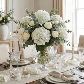 KISLOHUM artificial hydrangea flowers stay vibrant through events.