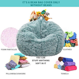 Kisoy bean bag cover in living room setup for kids space