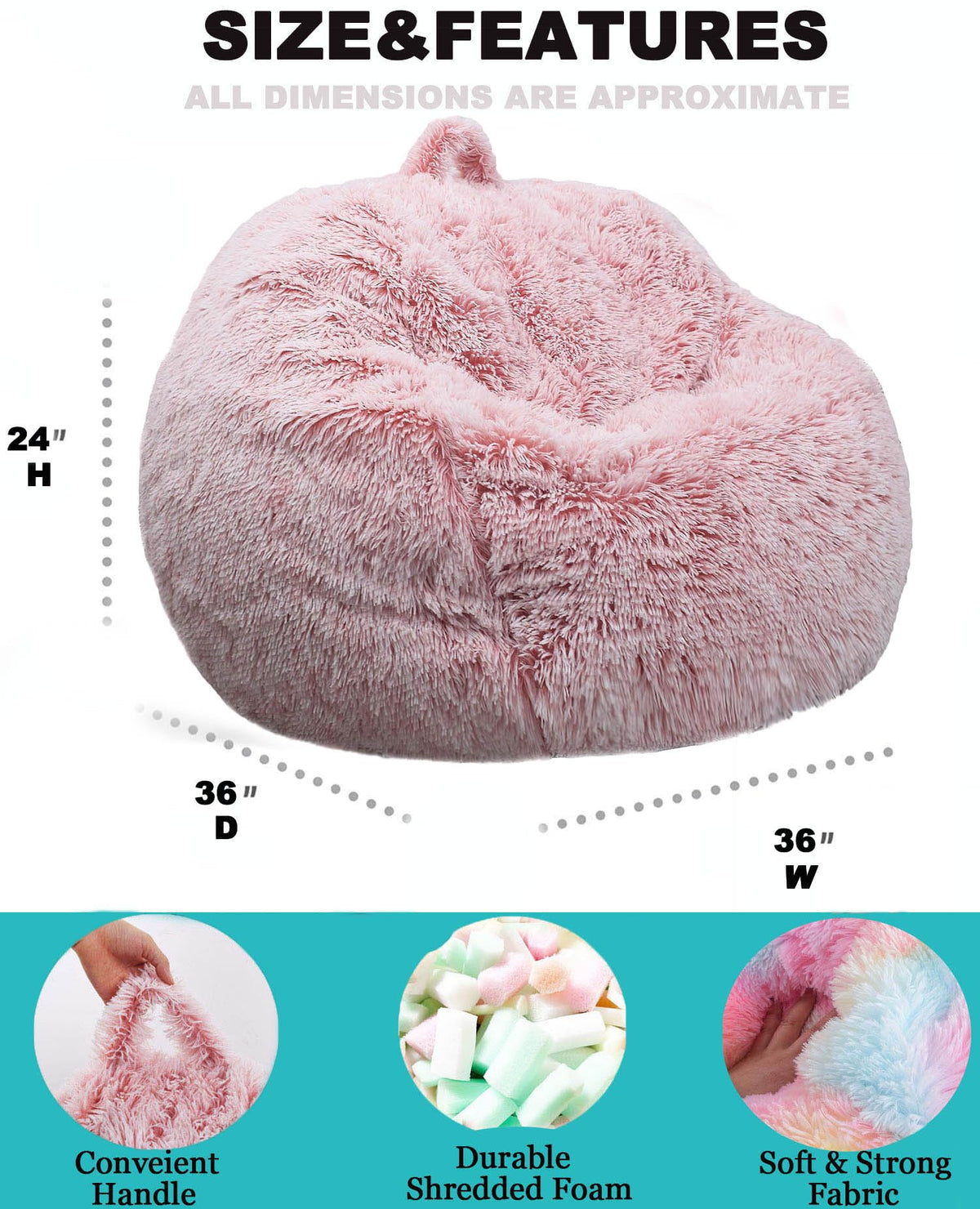 Kisoy memory foam filled bean bag chair offers supportive lounging for teens.