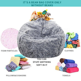 Kisoy faux fur close-up in gray emphasizes soft material and pilling resistance