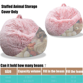 Kisoy large size cover with 300L stuffing capacity for plush organization