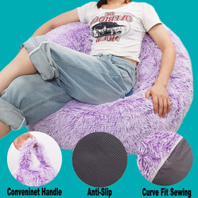 Kisoy fur cover details highlight plush texture and easy care in daily use.