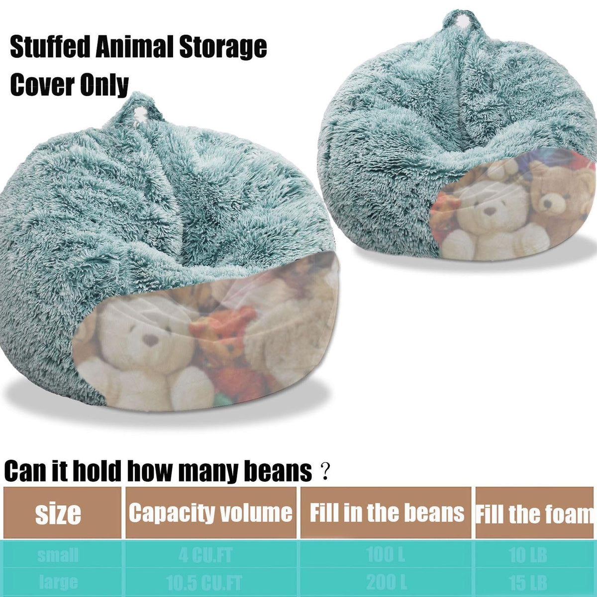 Kisoy large-capacity cover supports 300L of stuffing