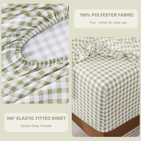 kisswish all-around elastic fitted sheet prevents shifting for a smooth night's sleep.