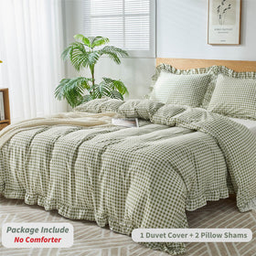 Kisswish duvet cover with zipper closure demonstrating easy duvet insertion and tidy look.