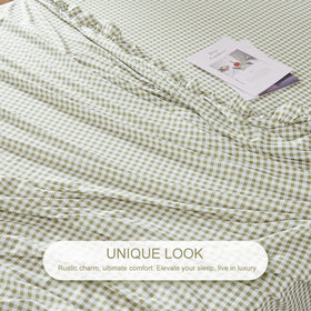 kisswish sage green bedding blends with farmhouse decor for versatile styling.
