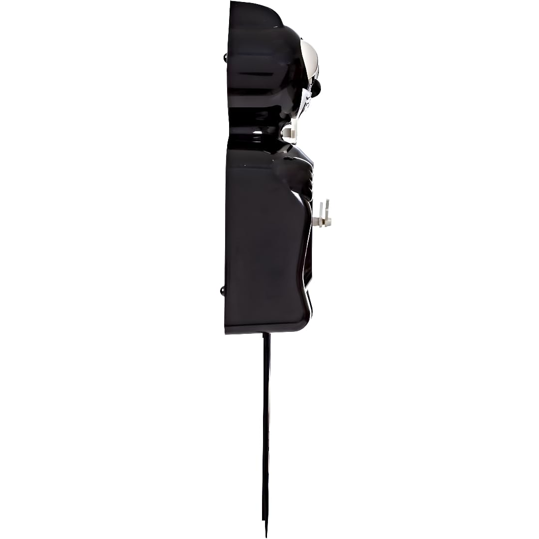 Kit Cat Klock Classic Black-Small measurements shown for space planning