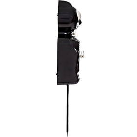 Kit Cat Klock Classic Black-Small measurements shown for space planning