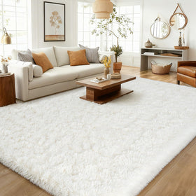 Kitcarrot durable microfiber weave rug for everyday use