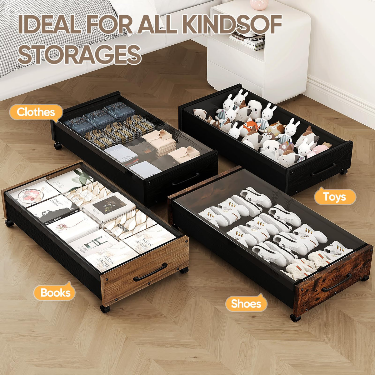 KITHELP vintage brown finish adds warm decor touch.