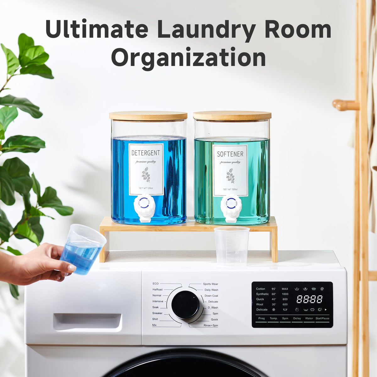 KitHero leak-proof silicone gasket prevents drips for a tidier laundry area.