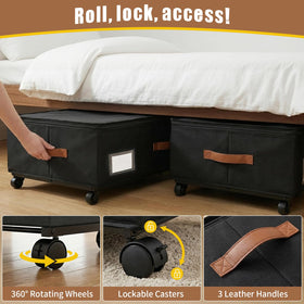 KITREPAION oxford fabric lid offers privacy and a tidy look