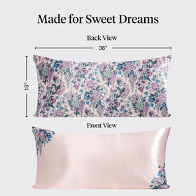 Kitsch Bridgerton king-size satin pillowcase 19x36 ensuring secure fit on large pillows.