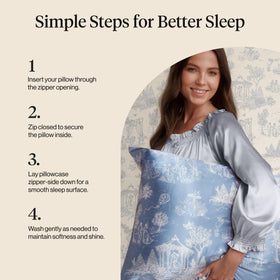 Kitsch Bridgerton satin pillowcase eco-friendly material supports durable, low-maintenance bedding.