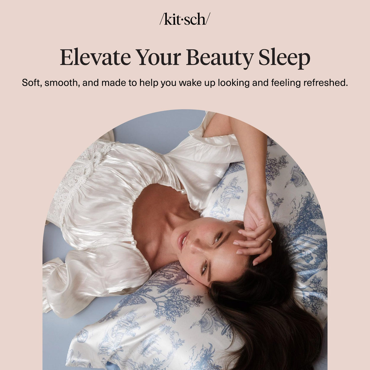 Kitsch Bridgerton eco-friendly satin fabric with premium feel.