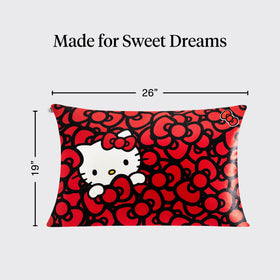 Kitsch Hello Kitty soft satin texture reduces friction and tangles.
