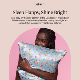 Kitsch Lisa Frank satin pillowcase packaging gift-ready premium feel