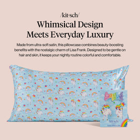 Close-up of Kitsch satin fabric showing smooth, luxurious texture.