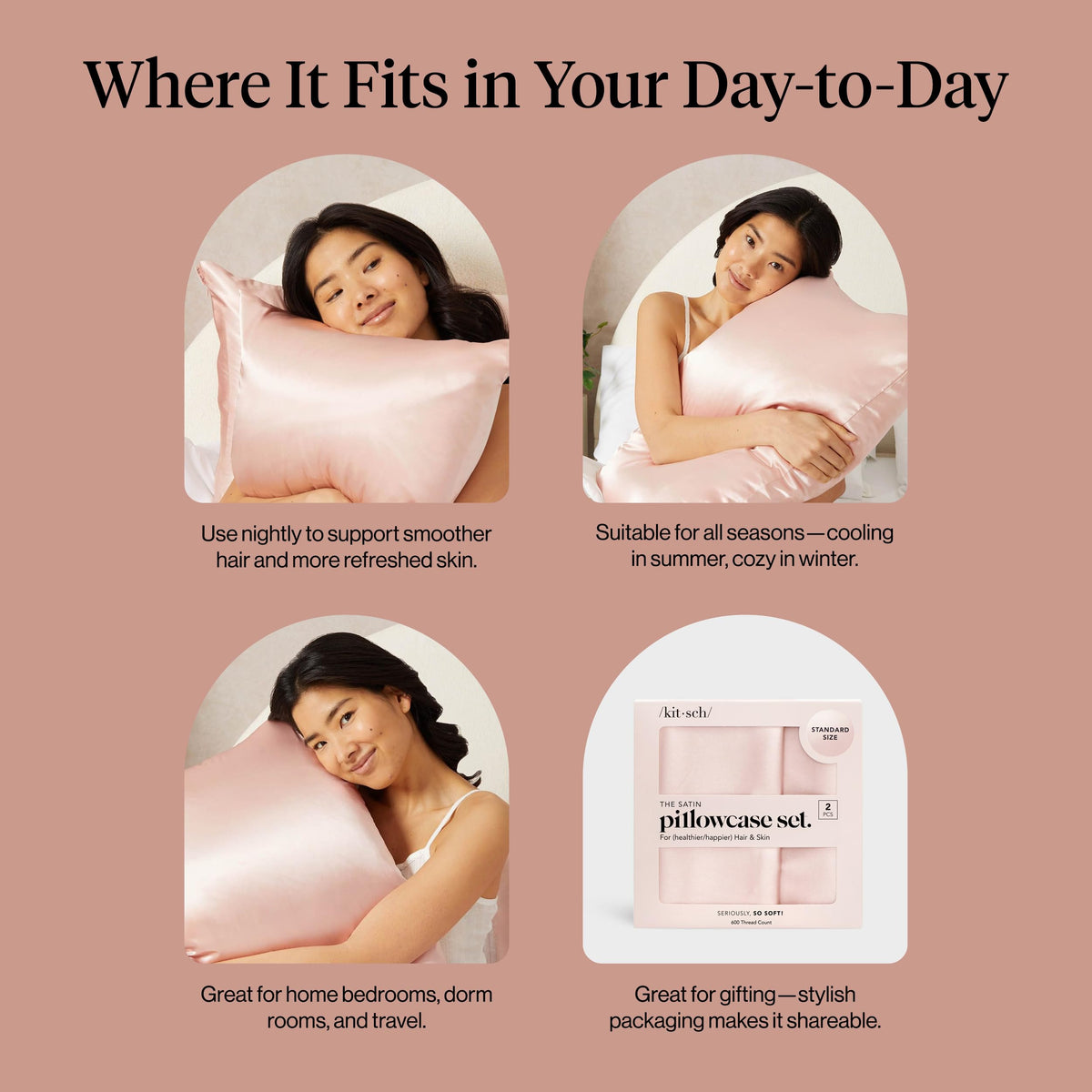 Two-pack option provides multiple looks and night-time routine versatility