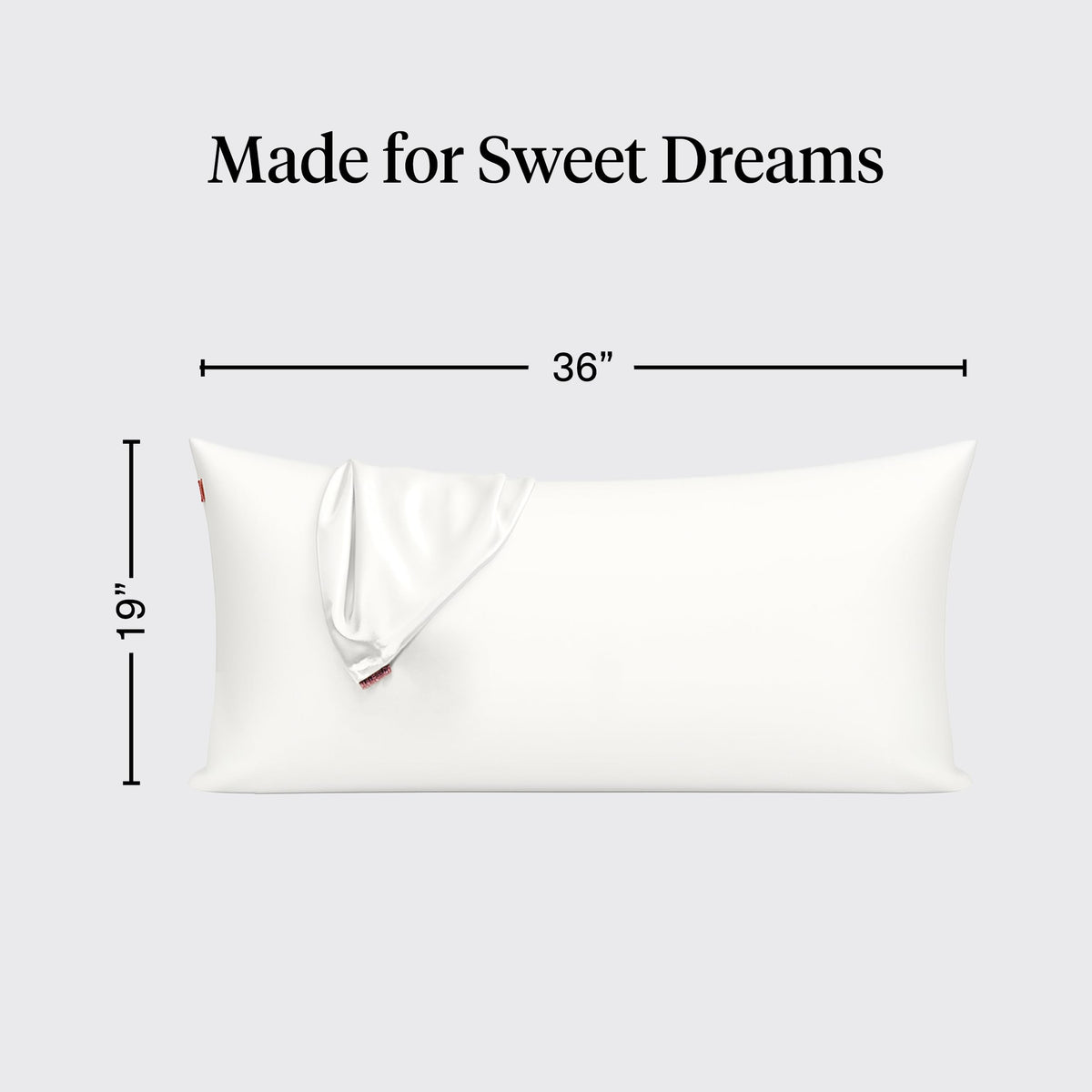 Cool, breathable satin fabric from Kitsch pillowcase for year-round comfort