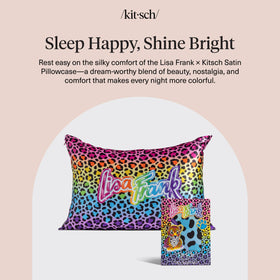 Kitsch satin pillowcase texture helps reduce hair frizz overnight