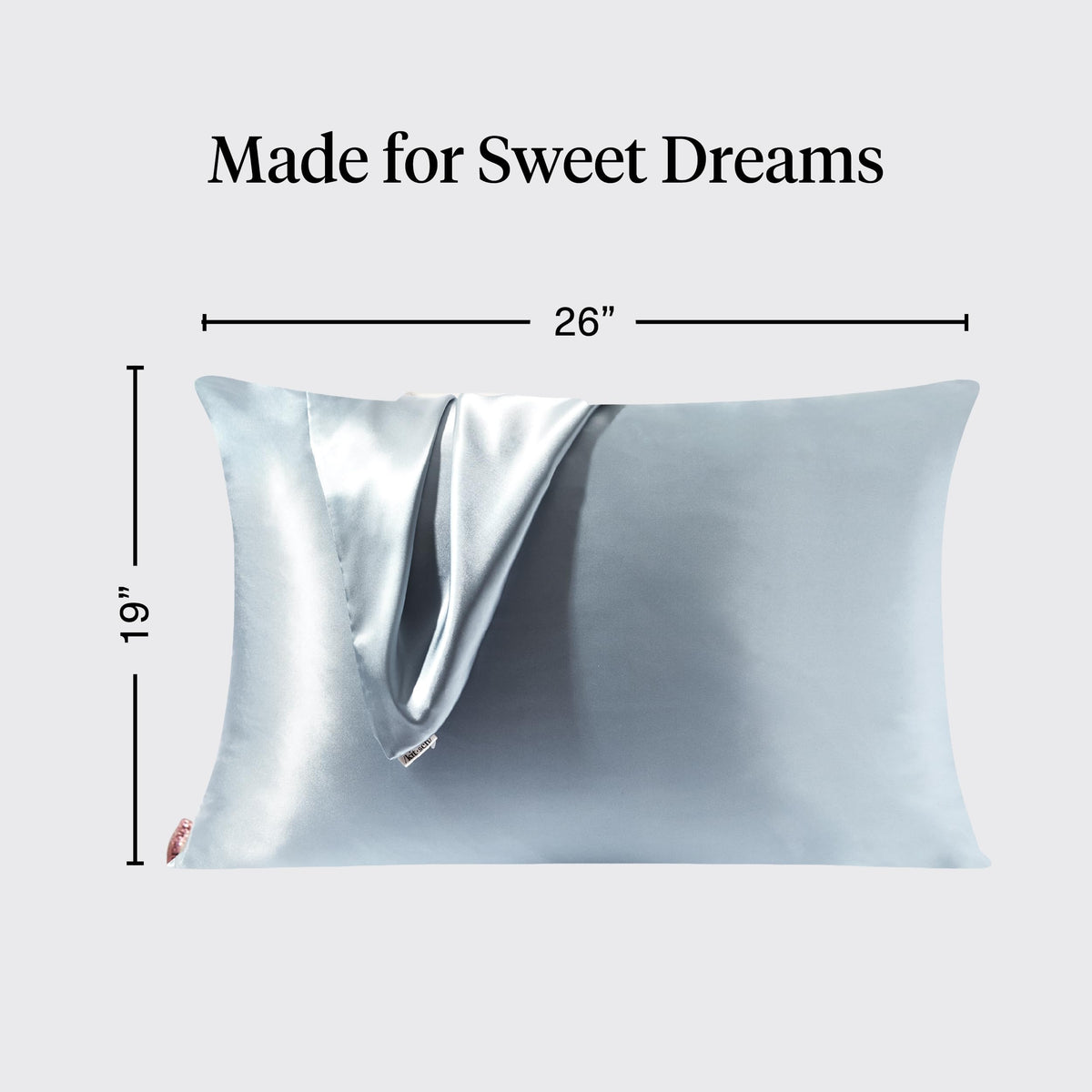 Kitsch satin pillowcase skin and hair friendly texture ideal for frizz reduction