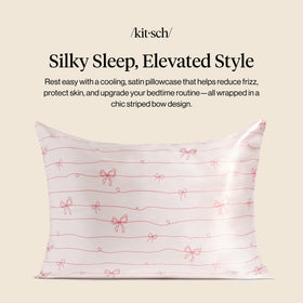 Kitsch satin pillowcase standard size (19x26) fits most pillows securely.