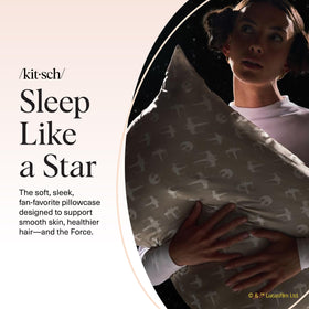 Eco-friendly satin material used in Kitsch Star Wars Rebel Alliance pillowcase